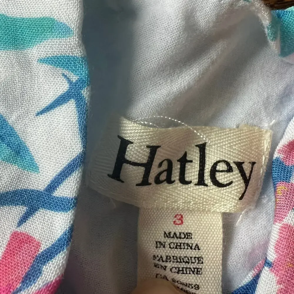 Hatley Girl's Floral Sleeveless Tulle Lined Spring Summer Dress - 3